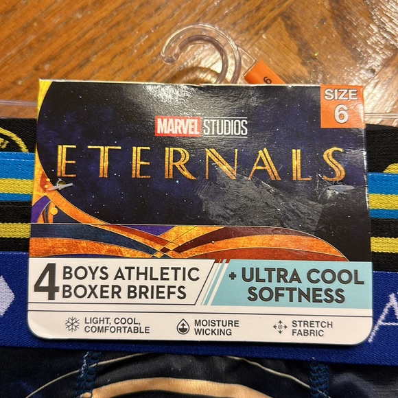 Marvel Studios Eternals - 4 Pack Boys Athletic Boxer Briefs-ultra cool s… - Picture 6 of 7